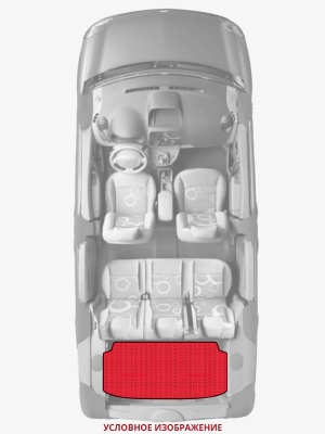 ЭВА коврики «Queen Lux» багажник для Лада Приора Хэтчбек